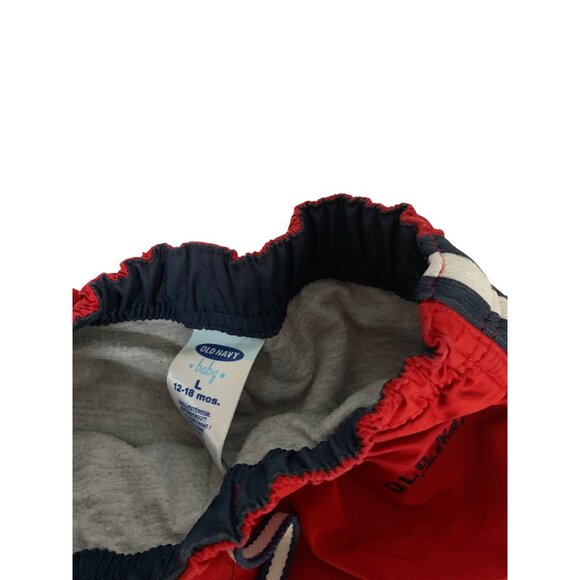 Vintage Old Navy Boys Infant Baby Size 12 18 months Lined Track Pants Sweatpants - Picture 2 of 3